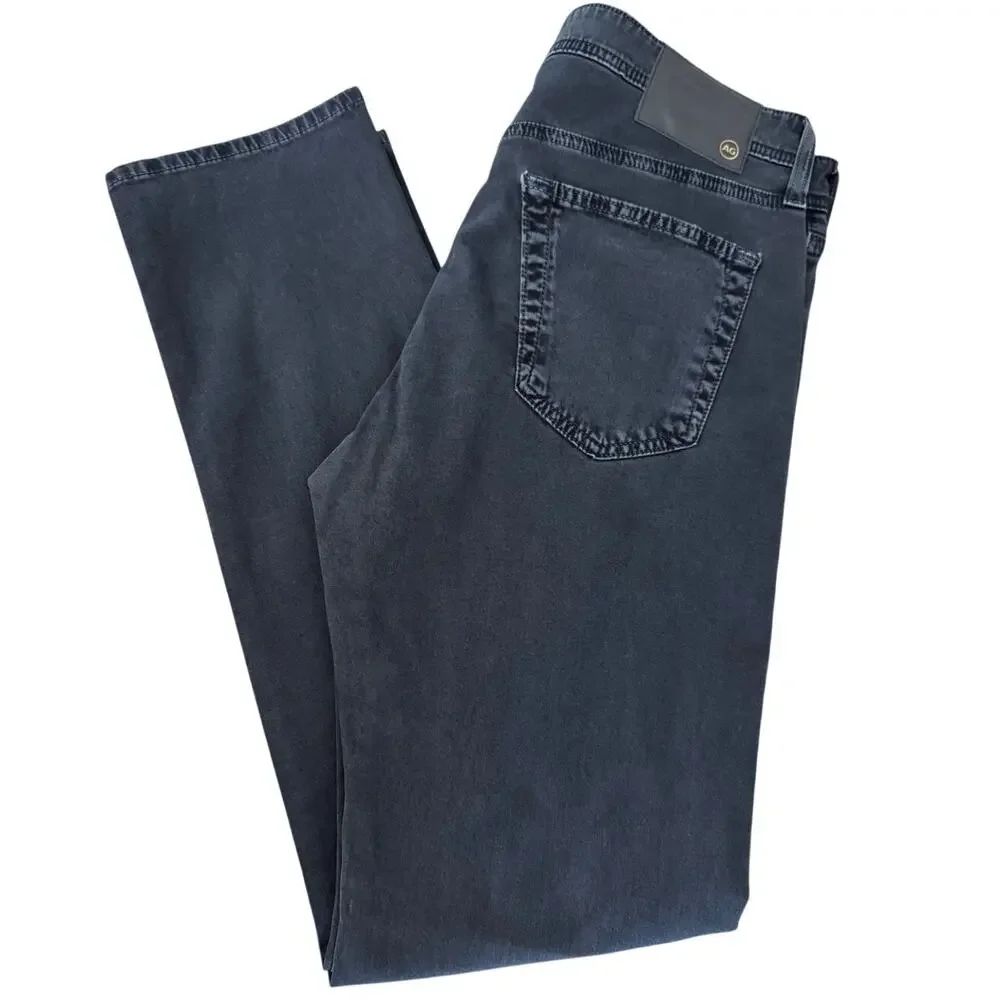 New AG Adriano Goldschmied Men’s Blue Vault Slim Straight Leg Jeans Size 32X32